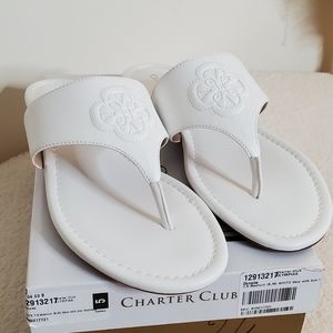 #24 Charter Club   Slip On Thong Flat Sandals